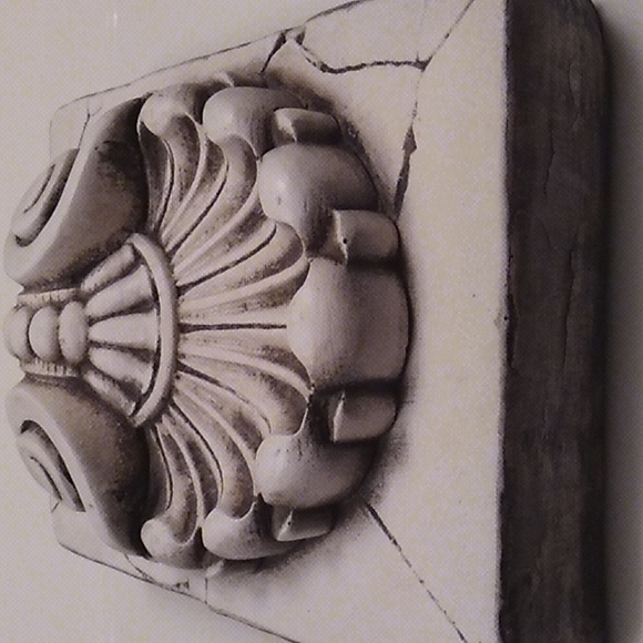 ZEUS *Signed bisque, Atlantis Tile, like Sid Dickens. *Rare & Retired wall art - Picture 6 of 12